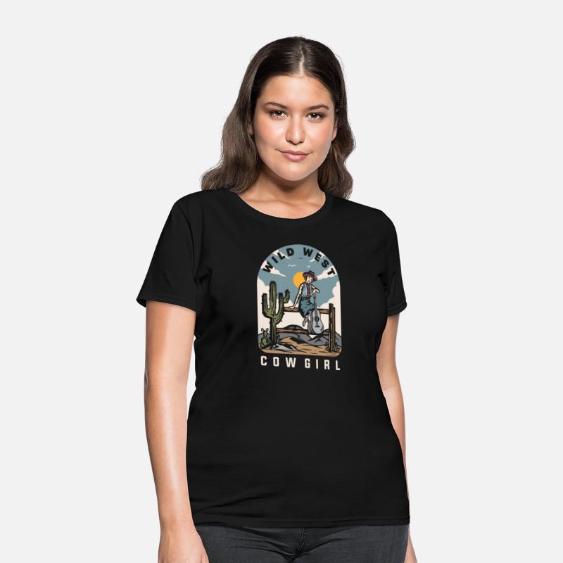 WILD WEST COW GIRL Classic T-Shirt