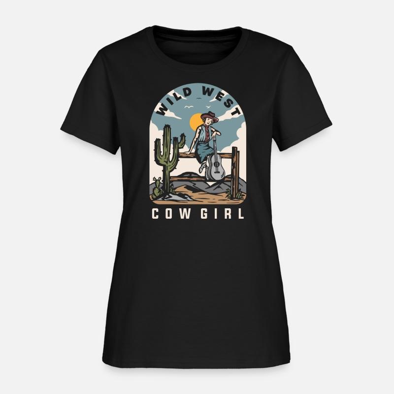 WILD WEST COW GIRL Classic T-Shirt
