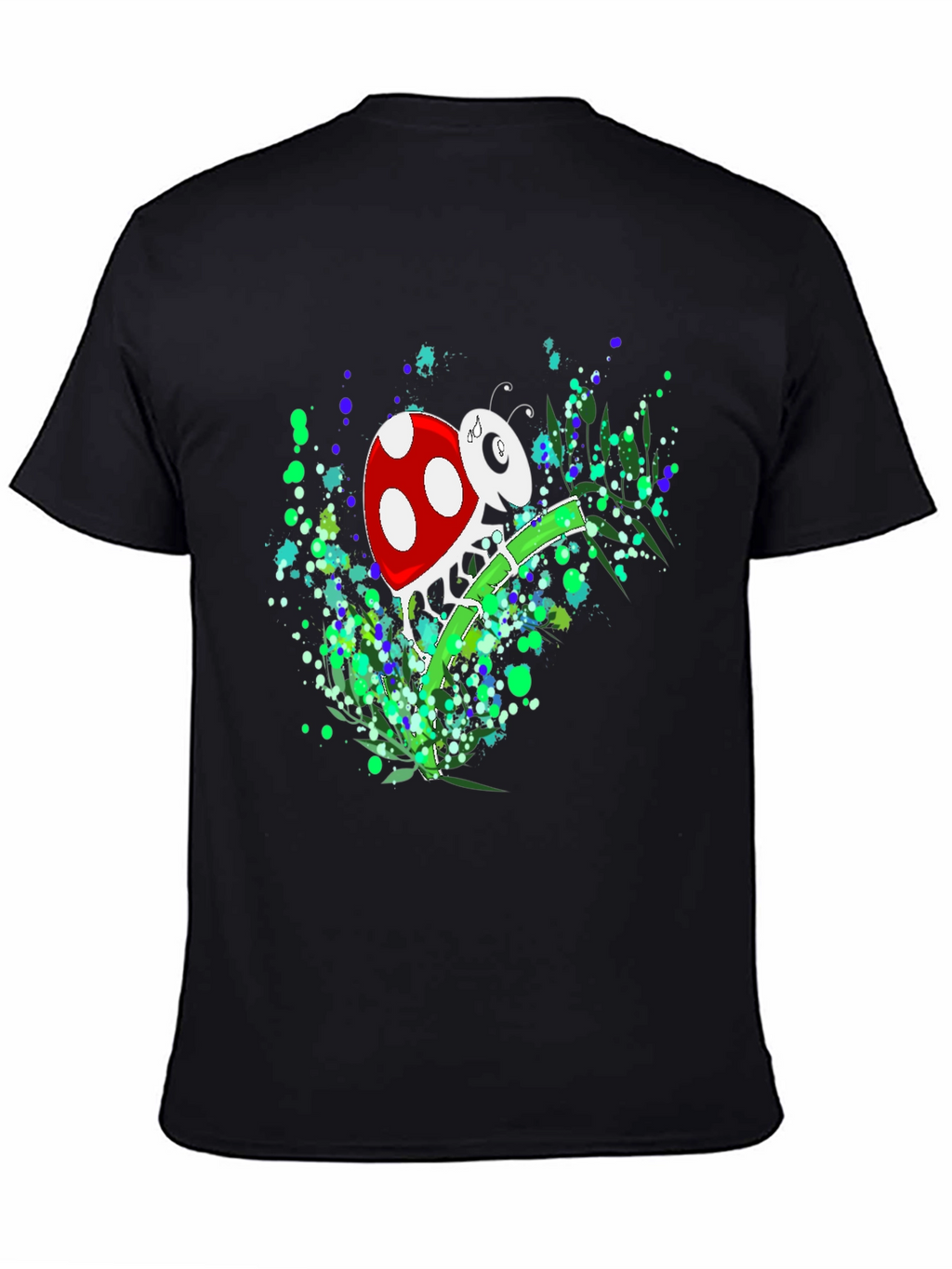 Ladybug Graphic T-Shirt - Black