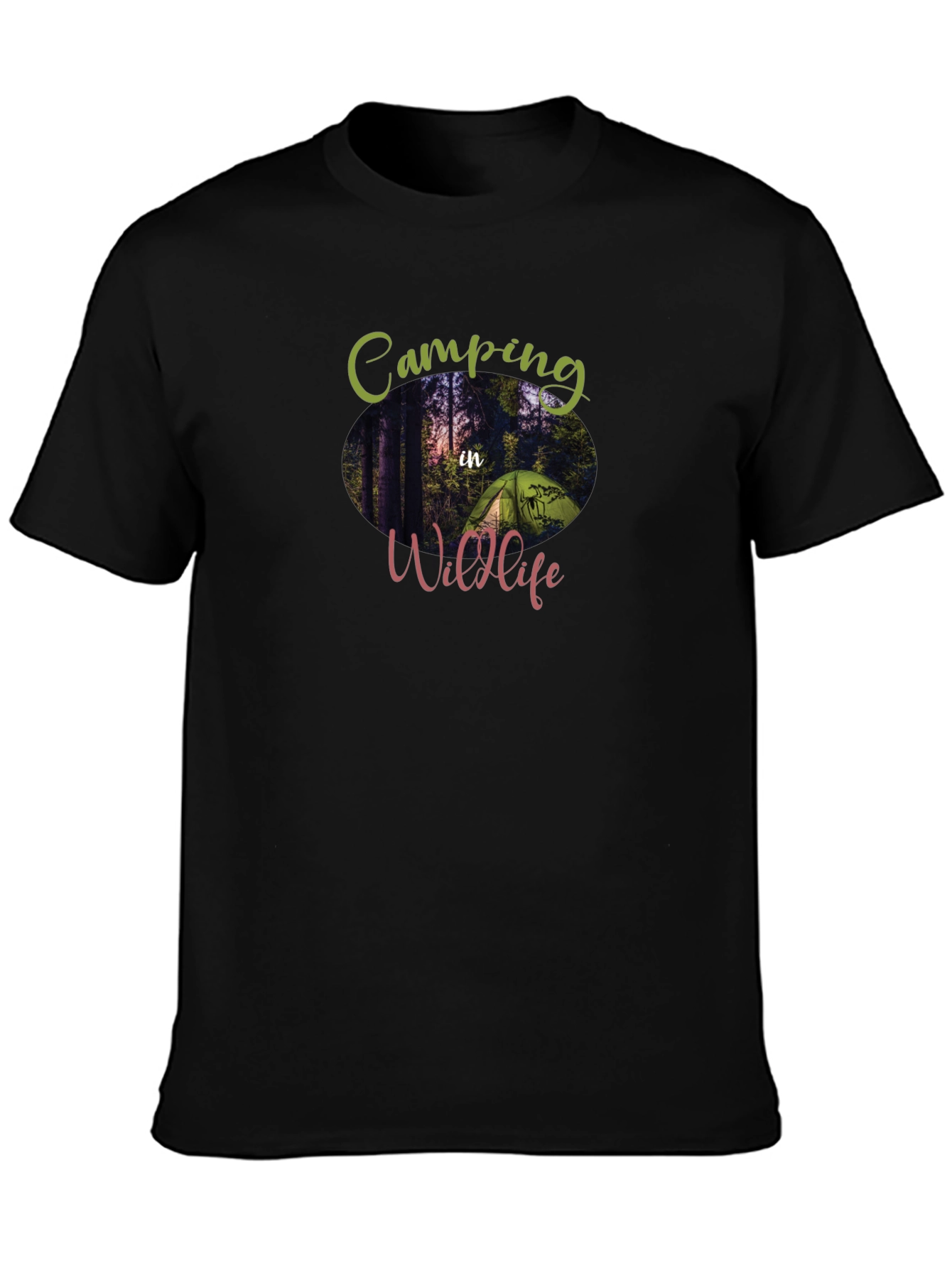 Camping In Wildlife Graphic T-Shirt - Adventure Ready
