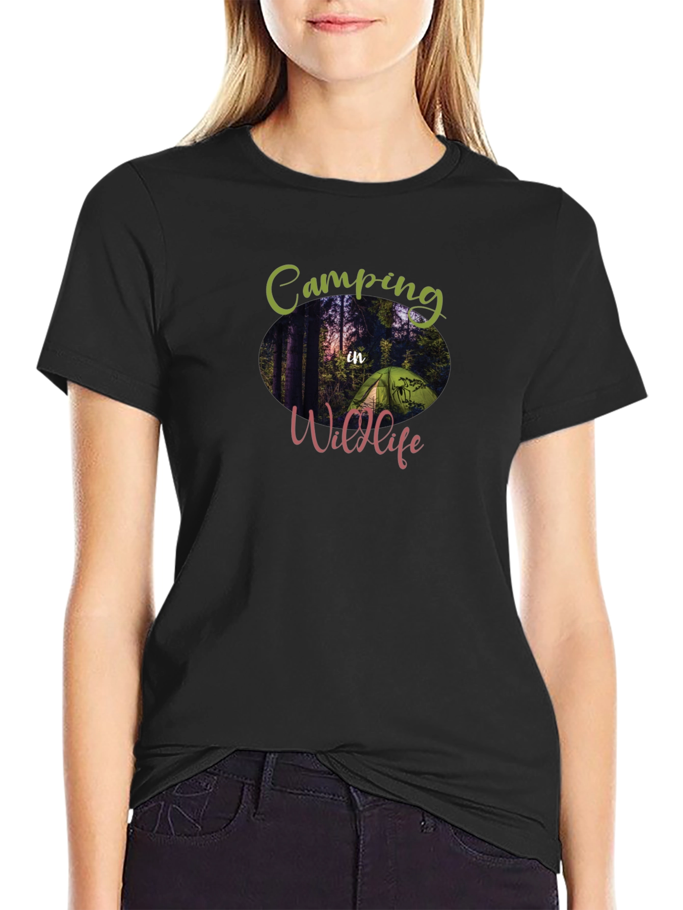 Camping In Wildlife Graphic T-Shirt - Adventure Ready