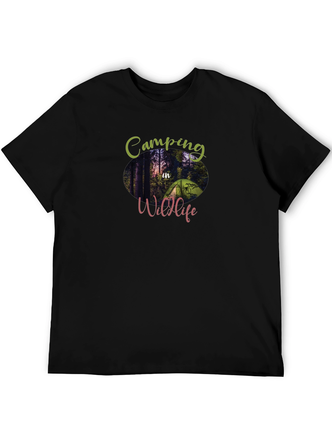 Camping In Wildlife Graphic T-Shirt - Adventure Ready