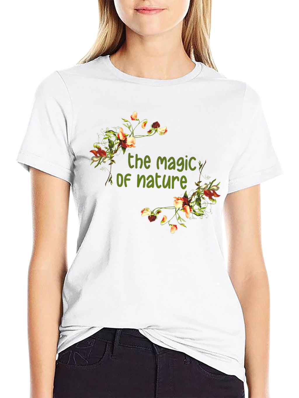 Magic of Nature Floral Print T-Shirt