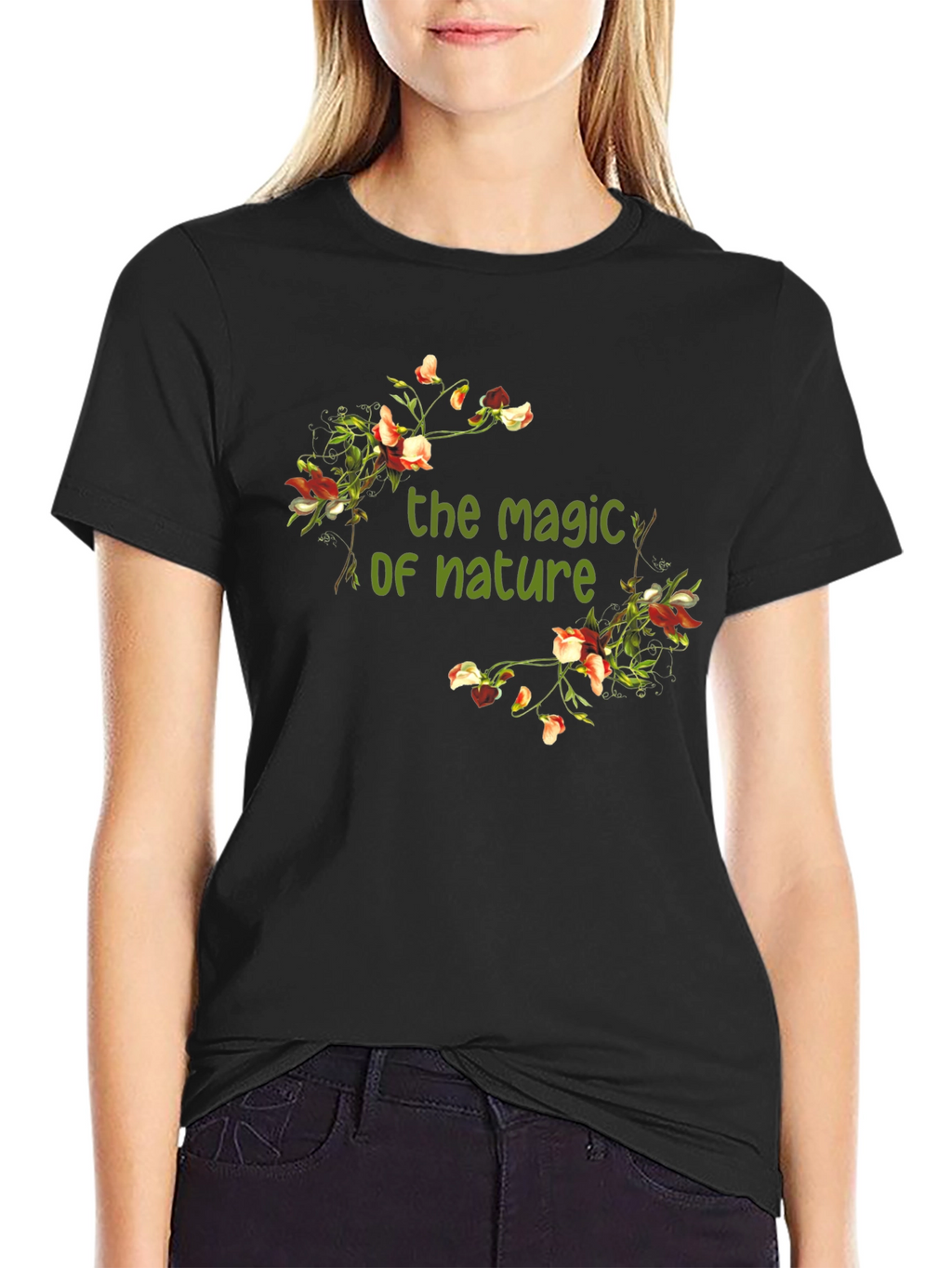 Magic of Nature Floral Print T-Shirt