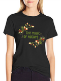 Magic of Nature Floral Print T-Shirt