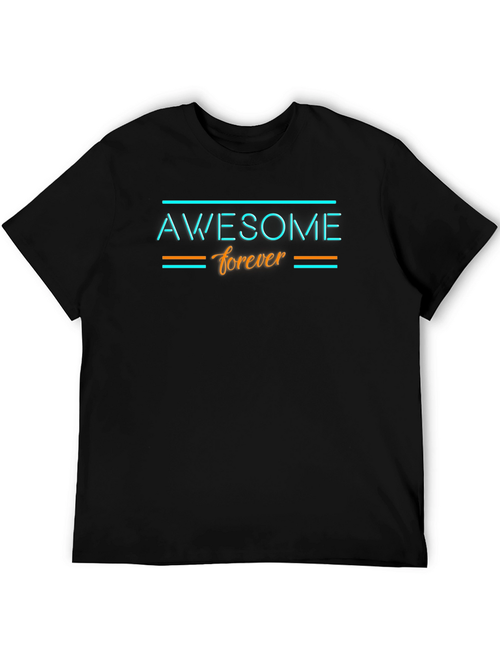 Awesome Forever Black Graphic Tee
