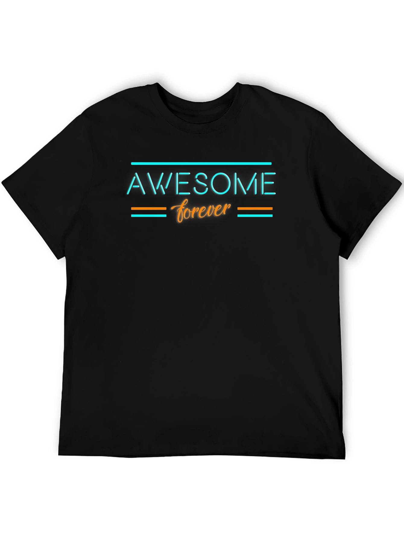 Awesome Forever Black Graphic Tee