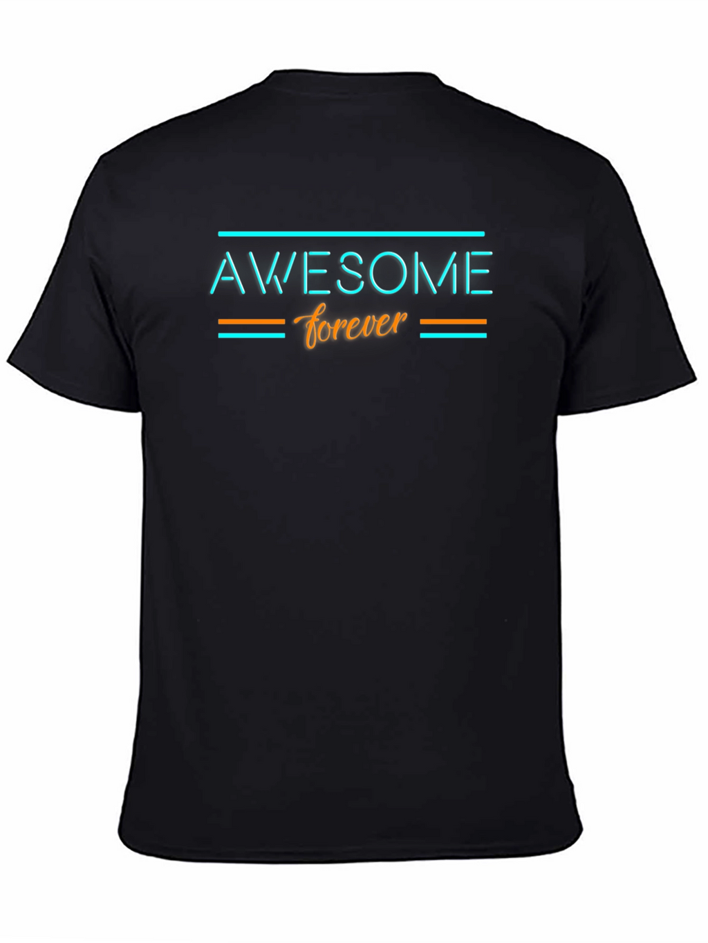 Awesome Forever Black Graphic Tee