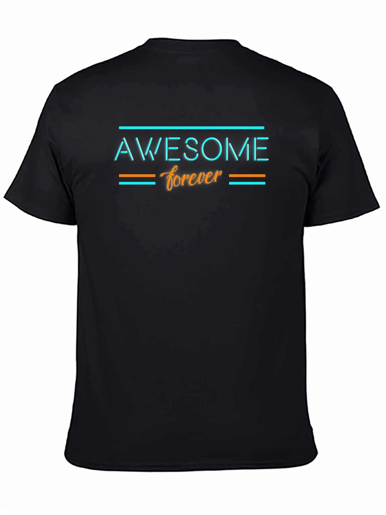 Awesome Forever Black Graphic Tee