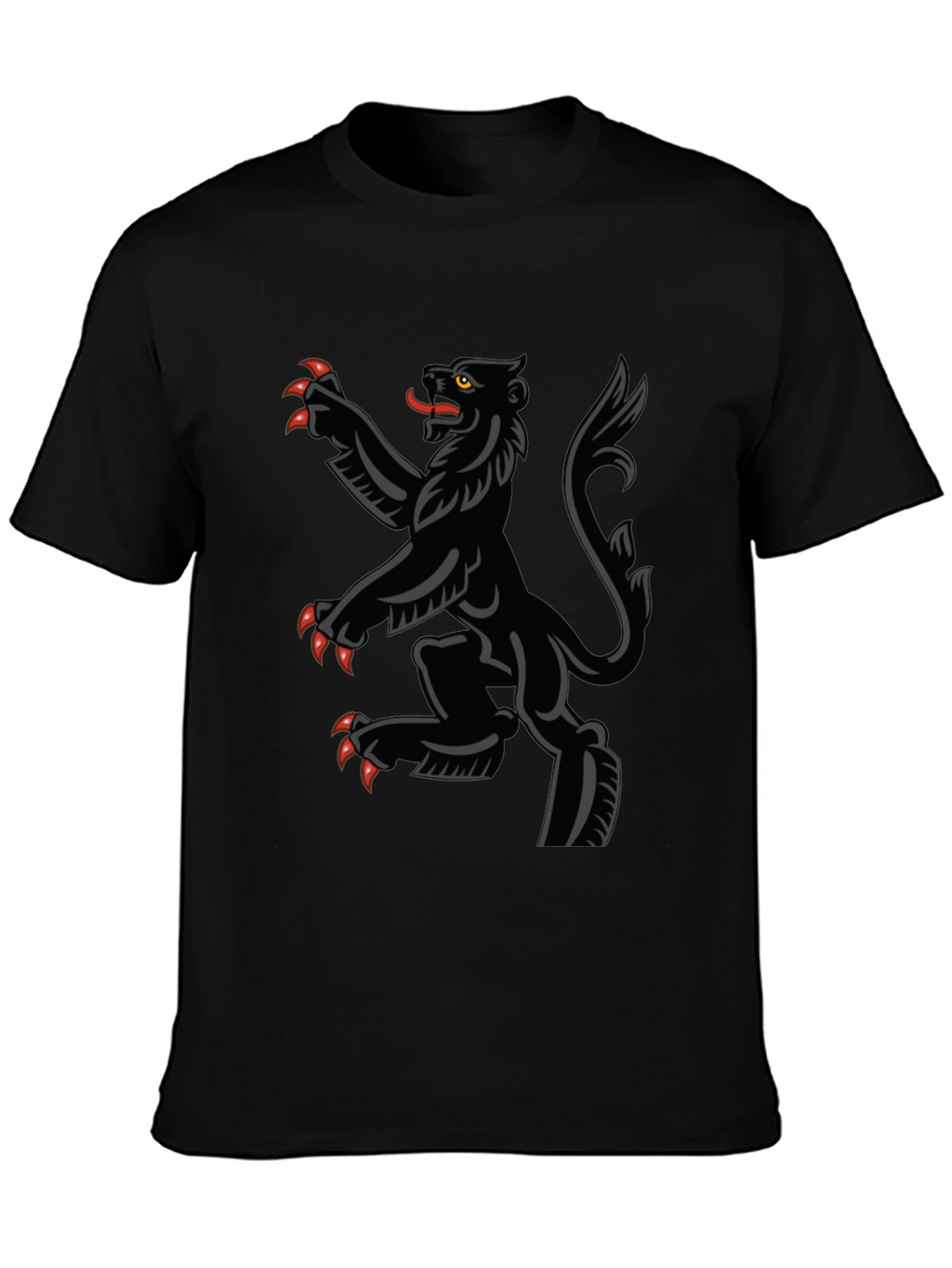 Black Rampant Lion T-Shirt