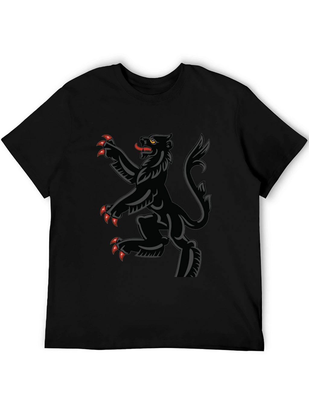 Black Rampant Lion T-Shirt