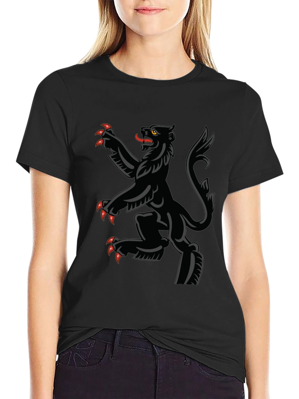 Black Rampant Lion T-Shirt