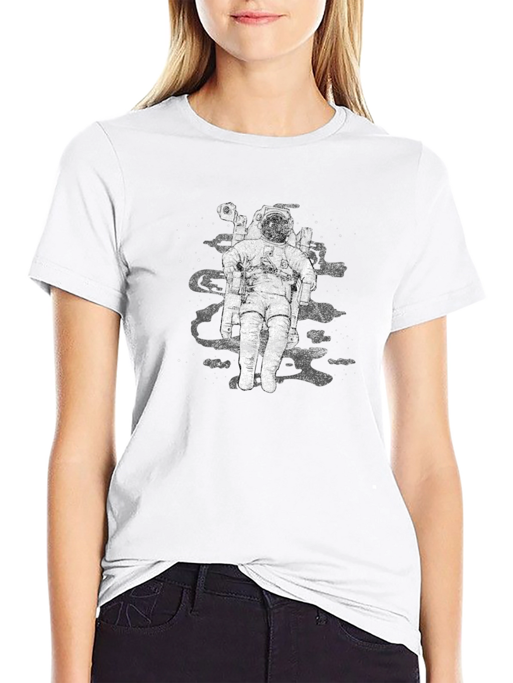 Astronaut Graphic Black T-Shirt