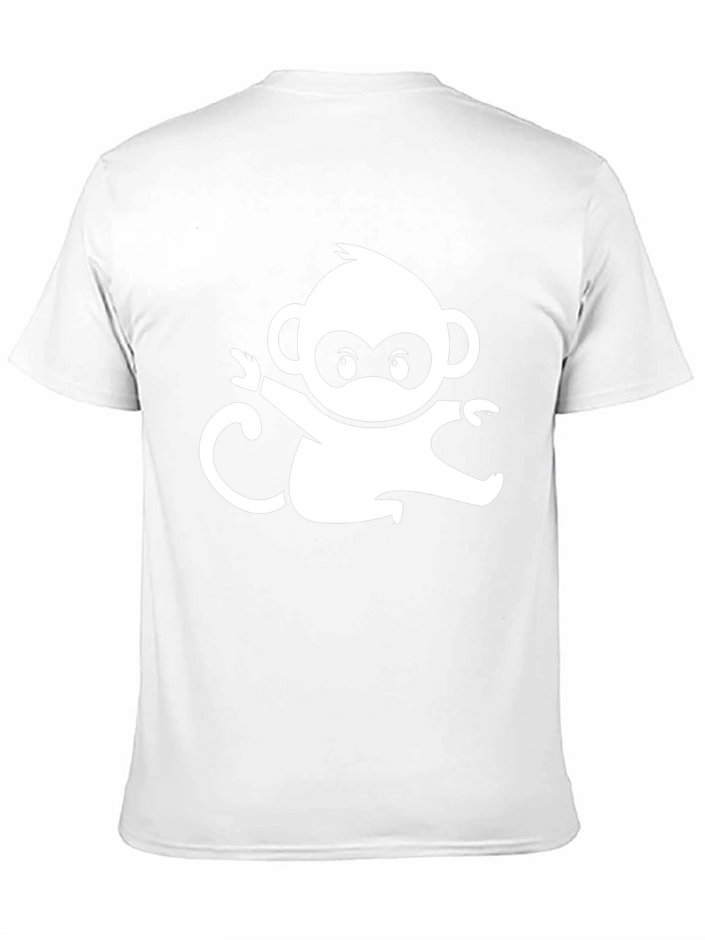 Monkey Graphic Tee - Black Cotton Comfort