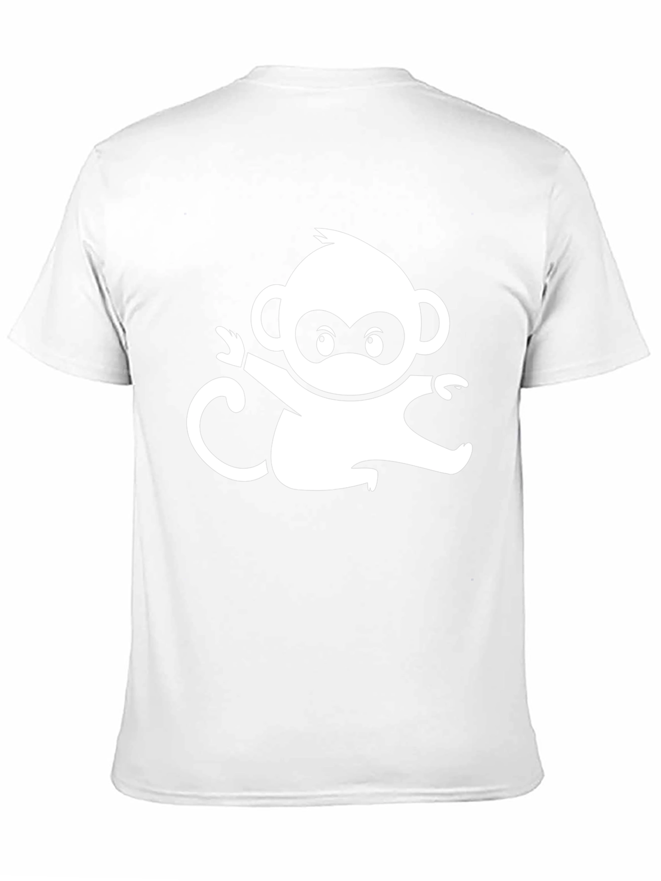 Monkey Graphic Tee - Black Cotton Comfort