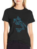 Equestrian Trust T-Shirt:  Black Horseback Riding Tee