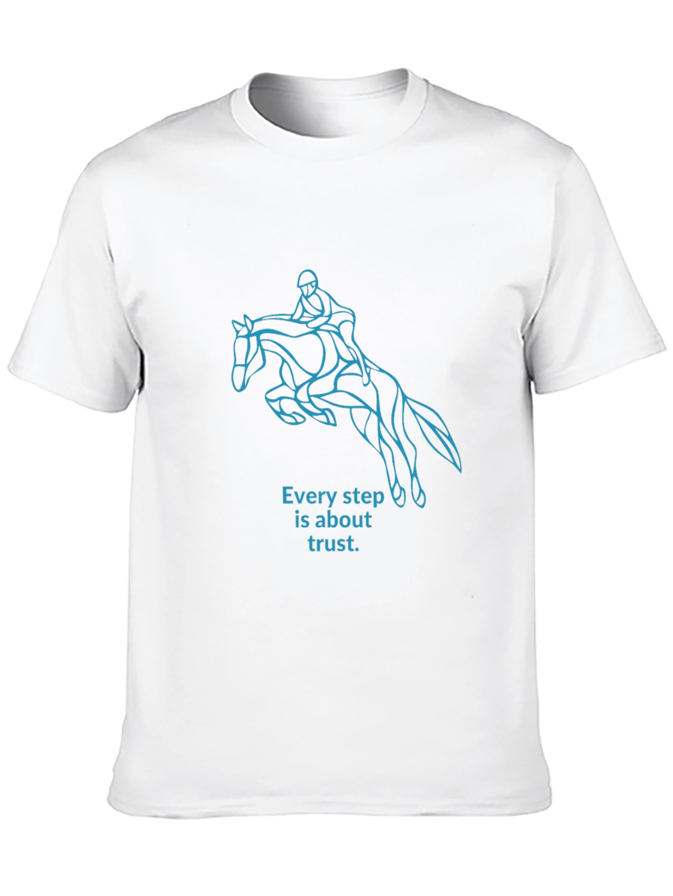 Equestrian Trust T-Shirt:  Black Horseback Riding Tee