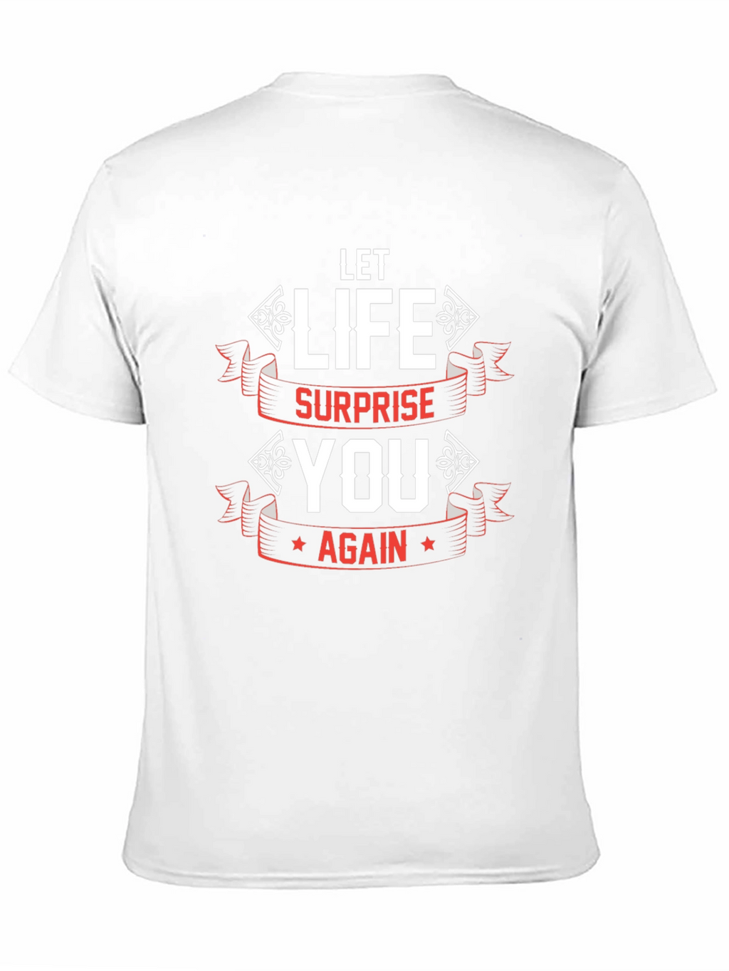 Let Life Surprise You Black Graphic Tee