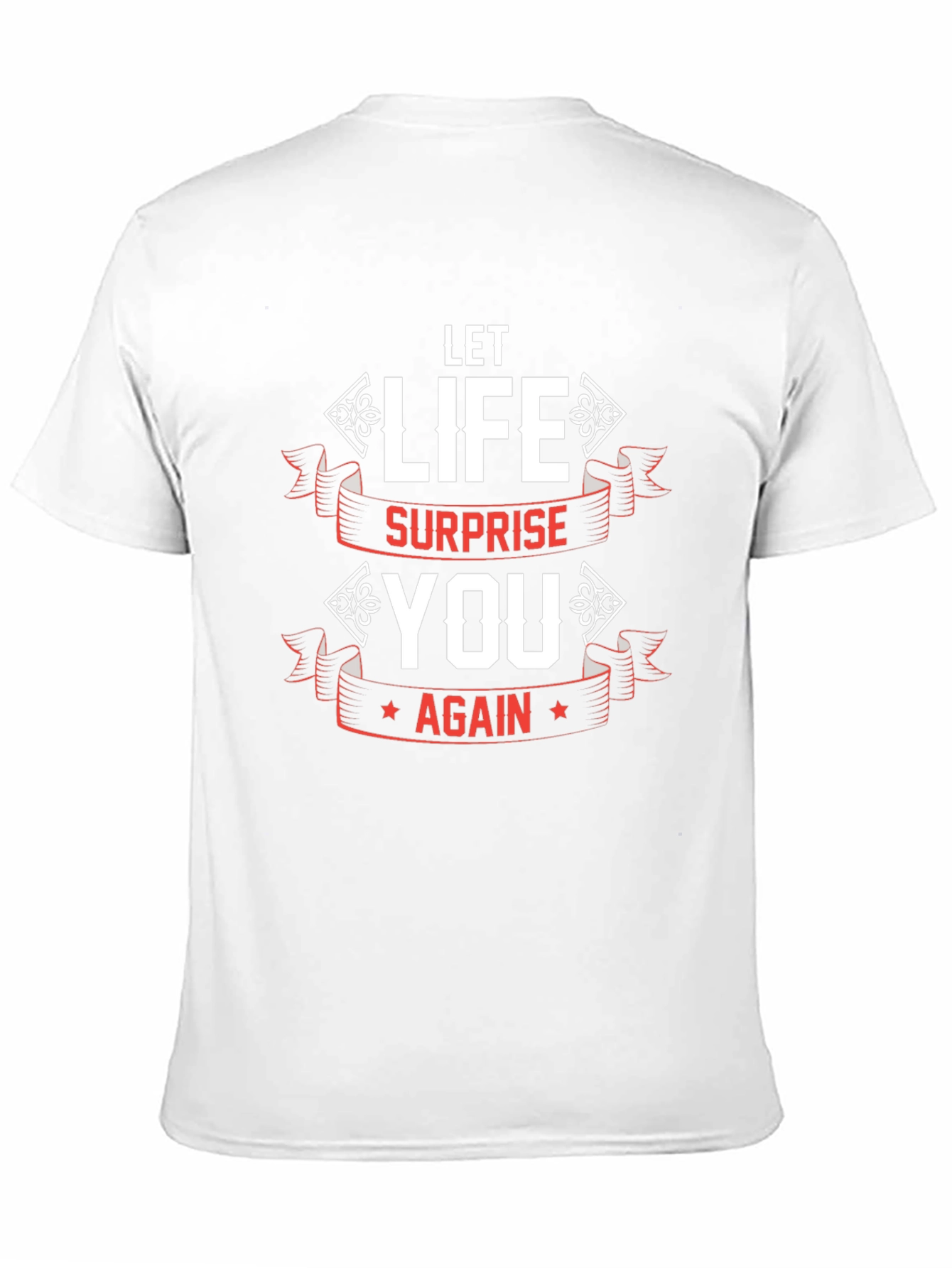 Let Life Surprise You Black Graphic Tee