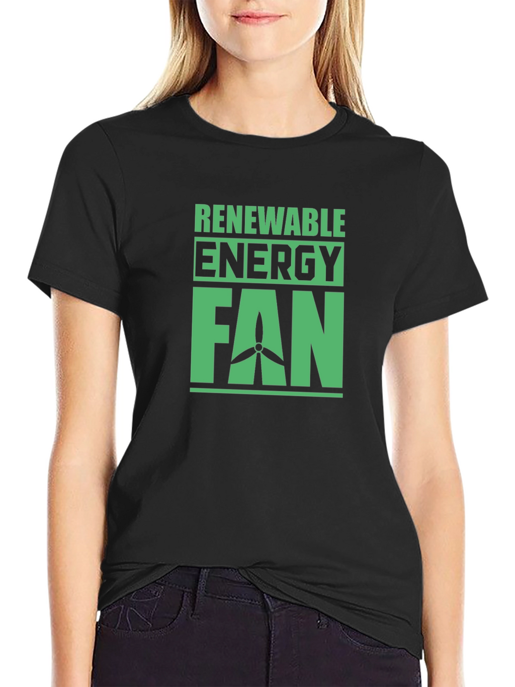 Renewable Energy Fan T-Shirt - Eco-Friendly Design