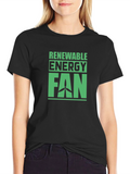 Renewable Energy Fan T-Shirt - Eco-Friendly Design