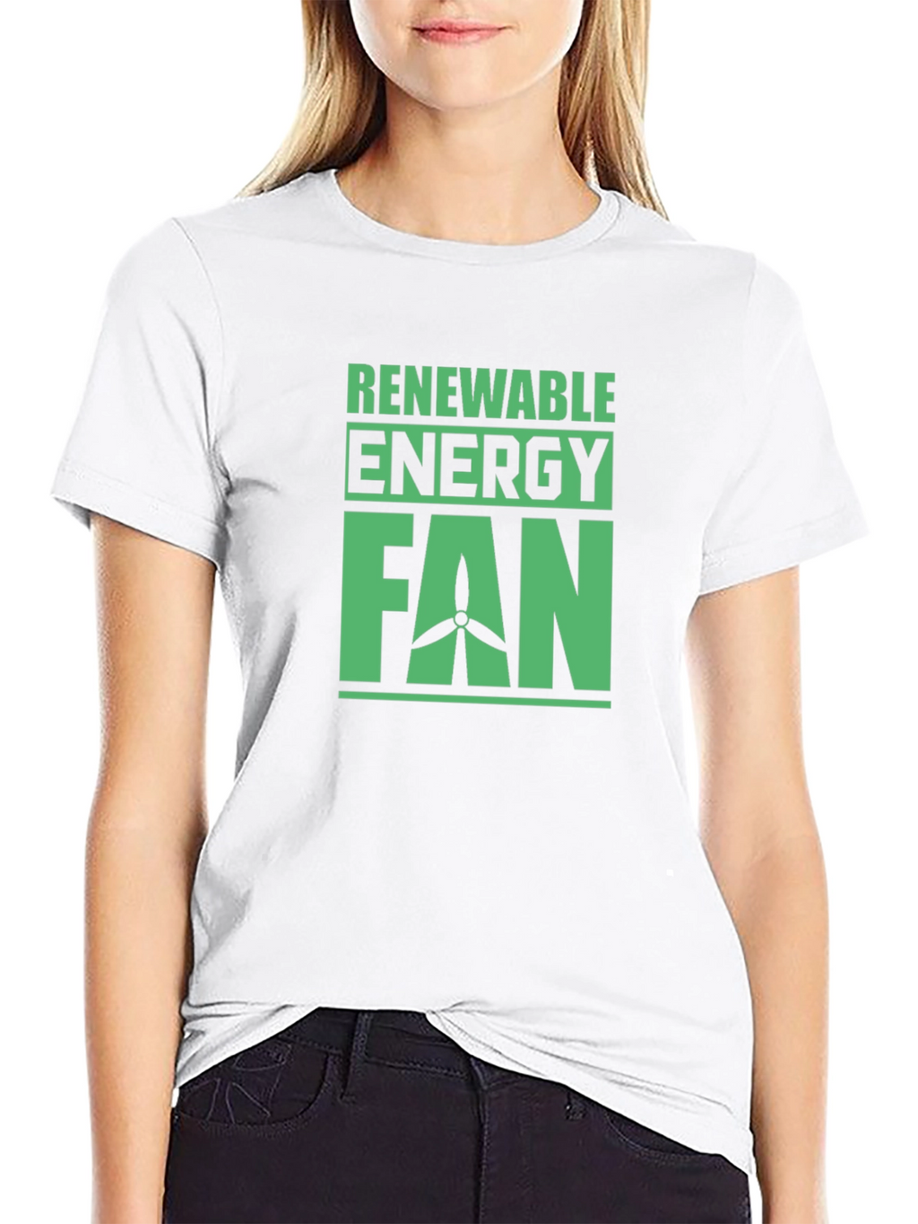 Renewable Energy Fan T-Shirt - Eco-Friendly Design