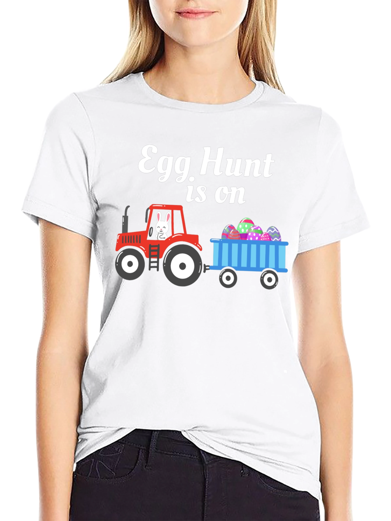 Egg Hunt Tractor T-Shirt