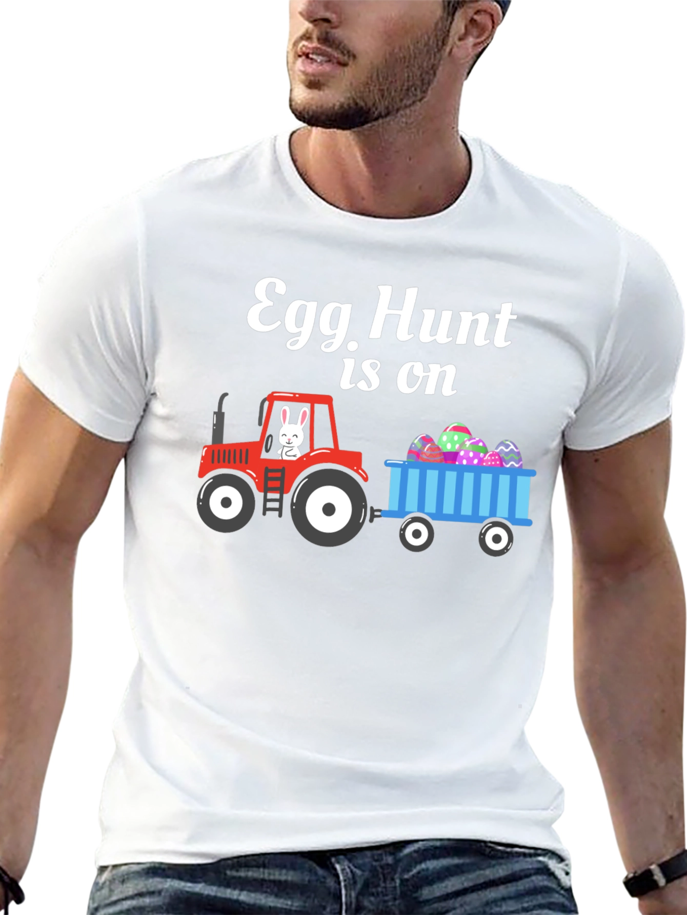 Egg Hunt Tractor T-Shirt