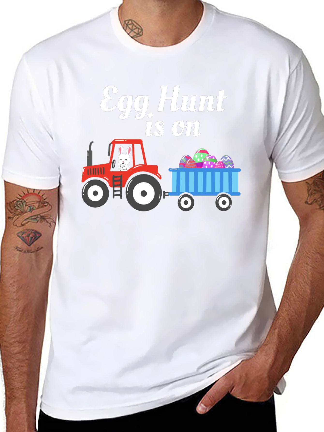 Egg Hunt Tractor T-Shirt
