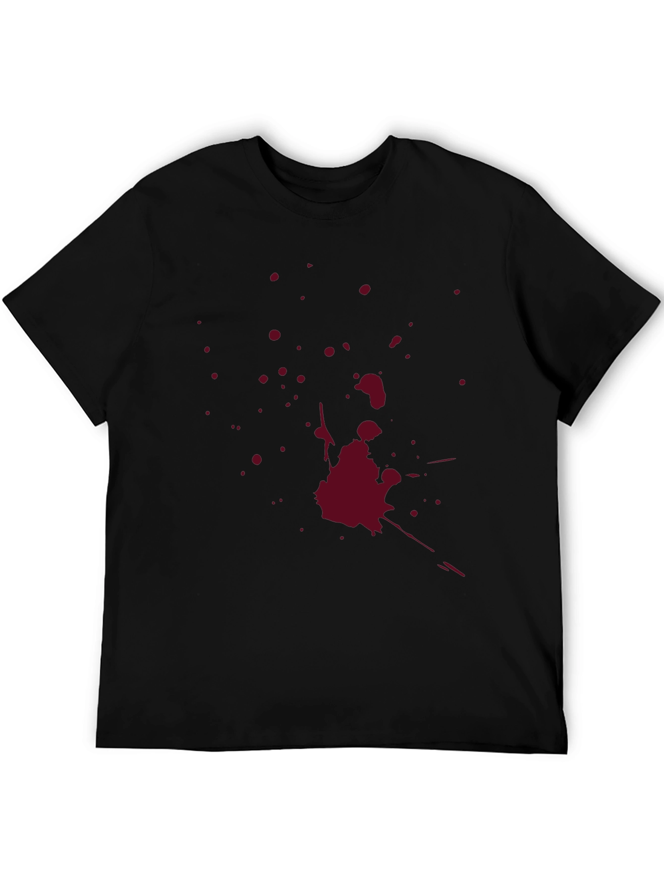 Blood Splatter Graphic T-Shirt - Horror Style