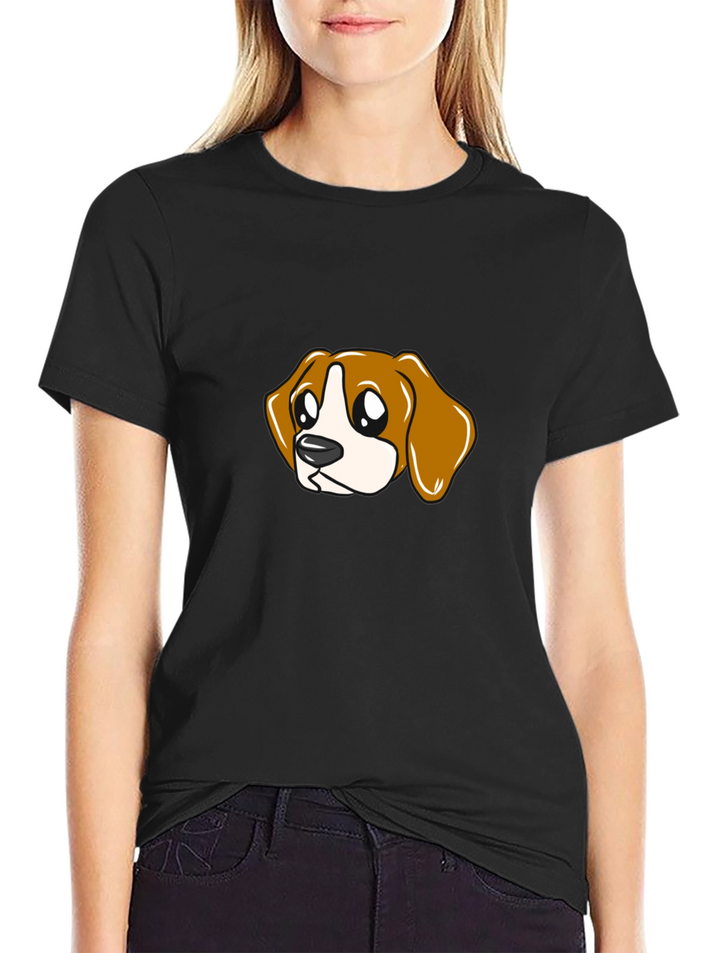 Cartoon Beagle T-Shirt - Cute Dog Graphic Tee