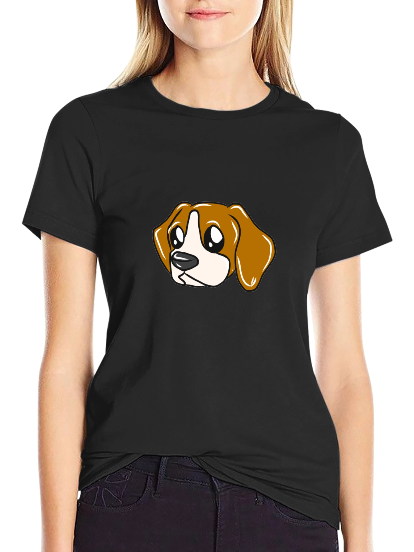 Cartoon Beagle T-Shirt - Cute Dog Graphic Tee
