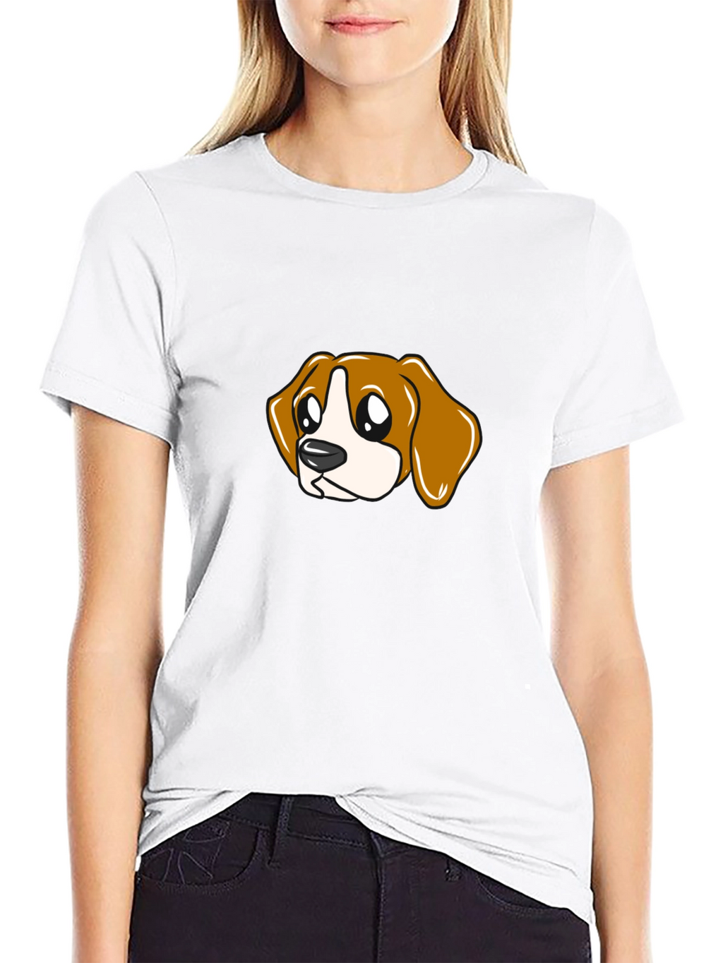 Cartoon Beagle T-Shirt - Cute Dog Graphic Tee