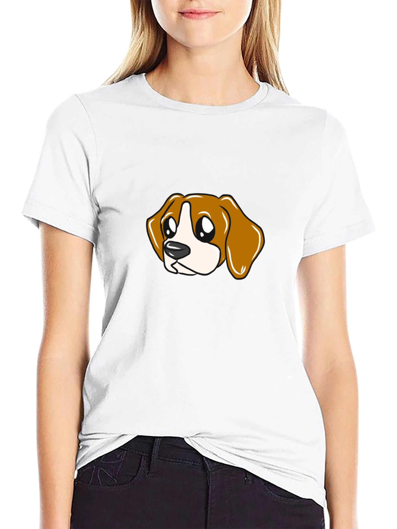 Cartoon Beagle T-Shirt - Cute Dog Graphic Tee