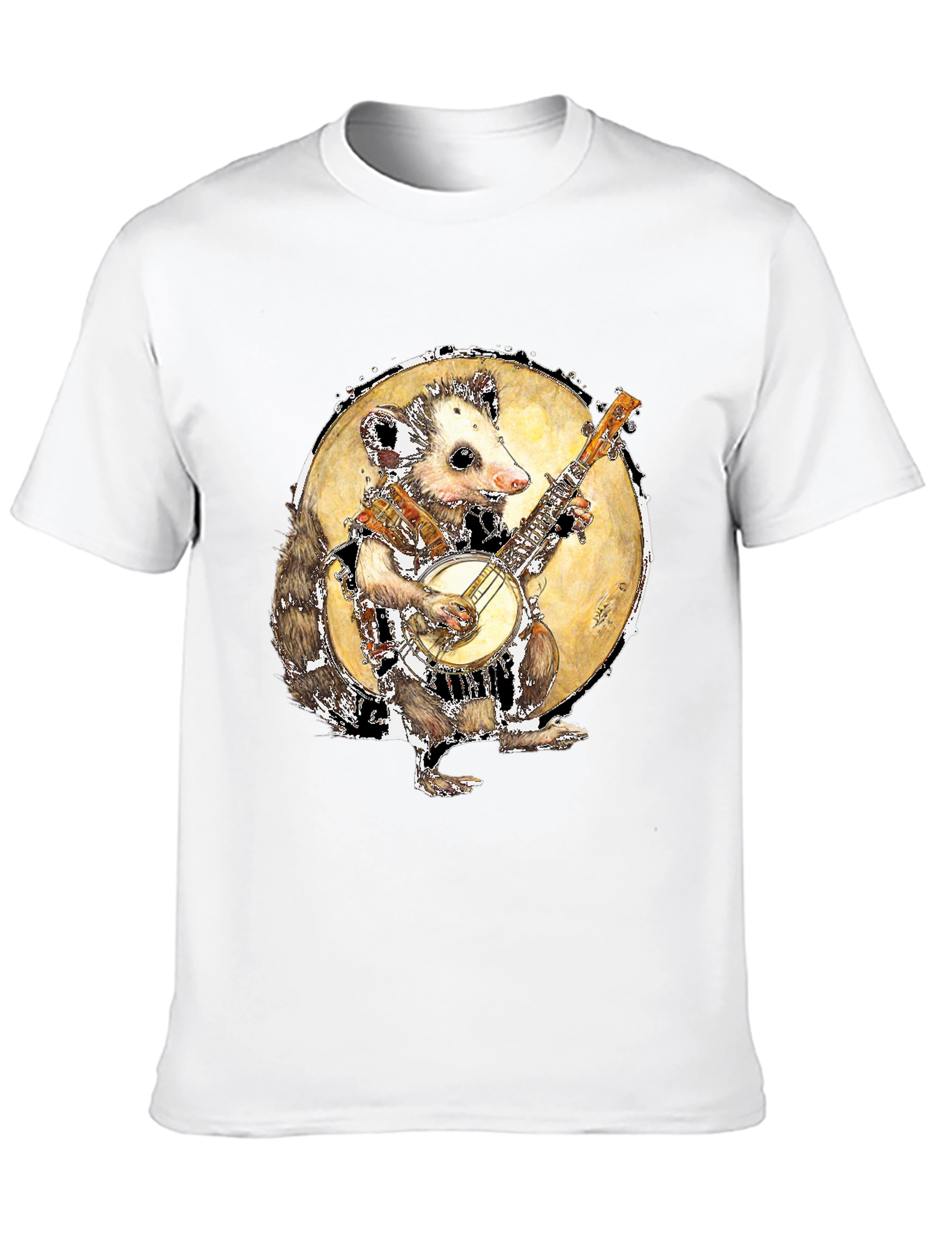 Banjo Playing Opossum Graphic Tee