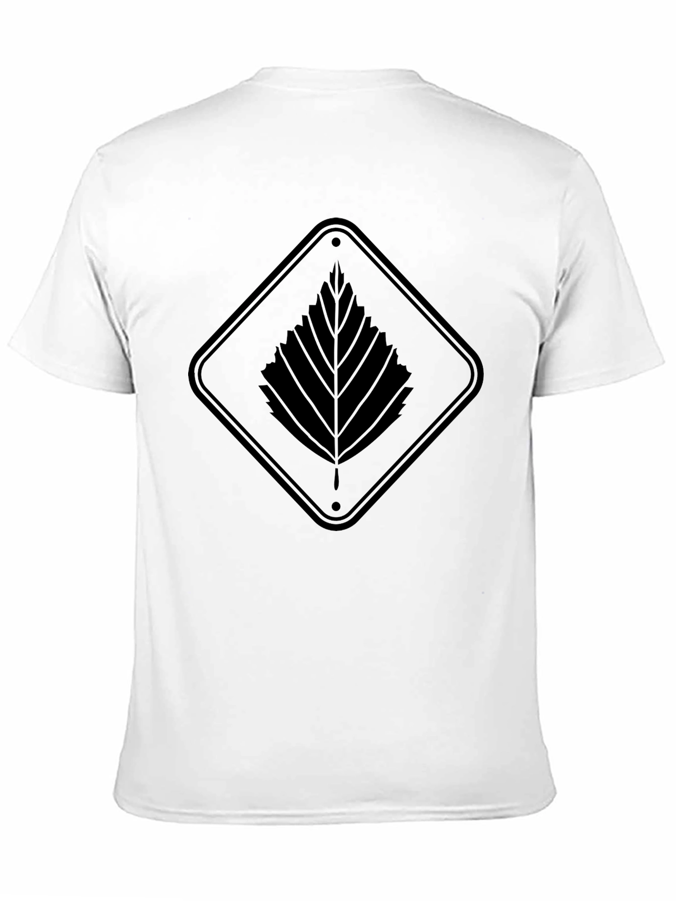 Black Leaf Graphic Tee - Modern Style