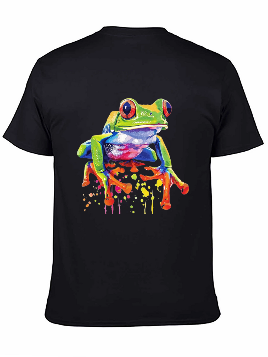 Funky Frog Graphic Tee - Vibrant Mens T-Shirt
