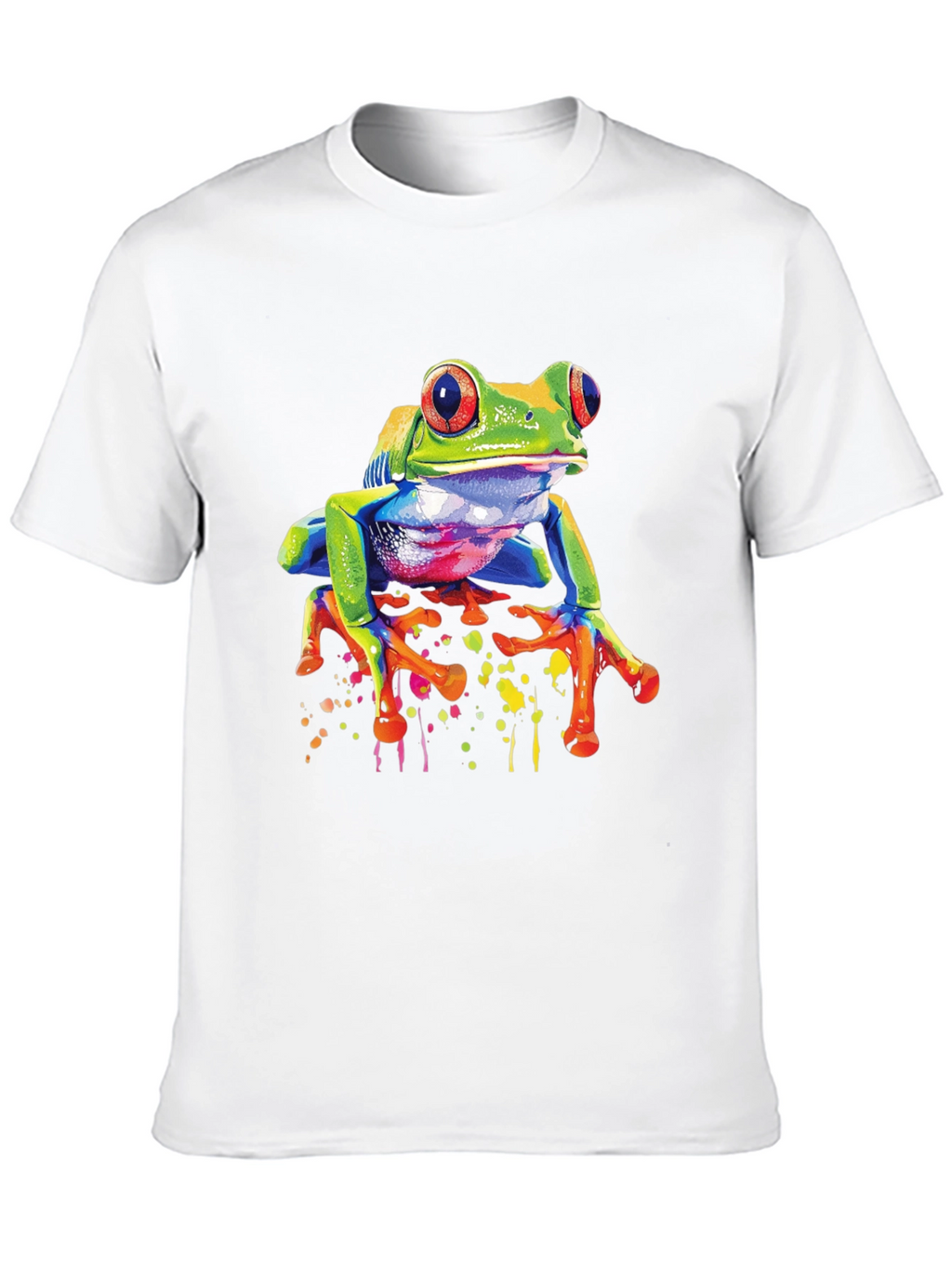 Funky Frog Graphic Tee - Vibrant Mens T-Shirt