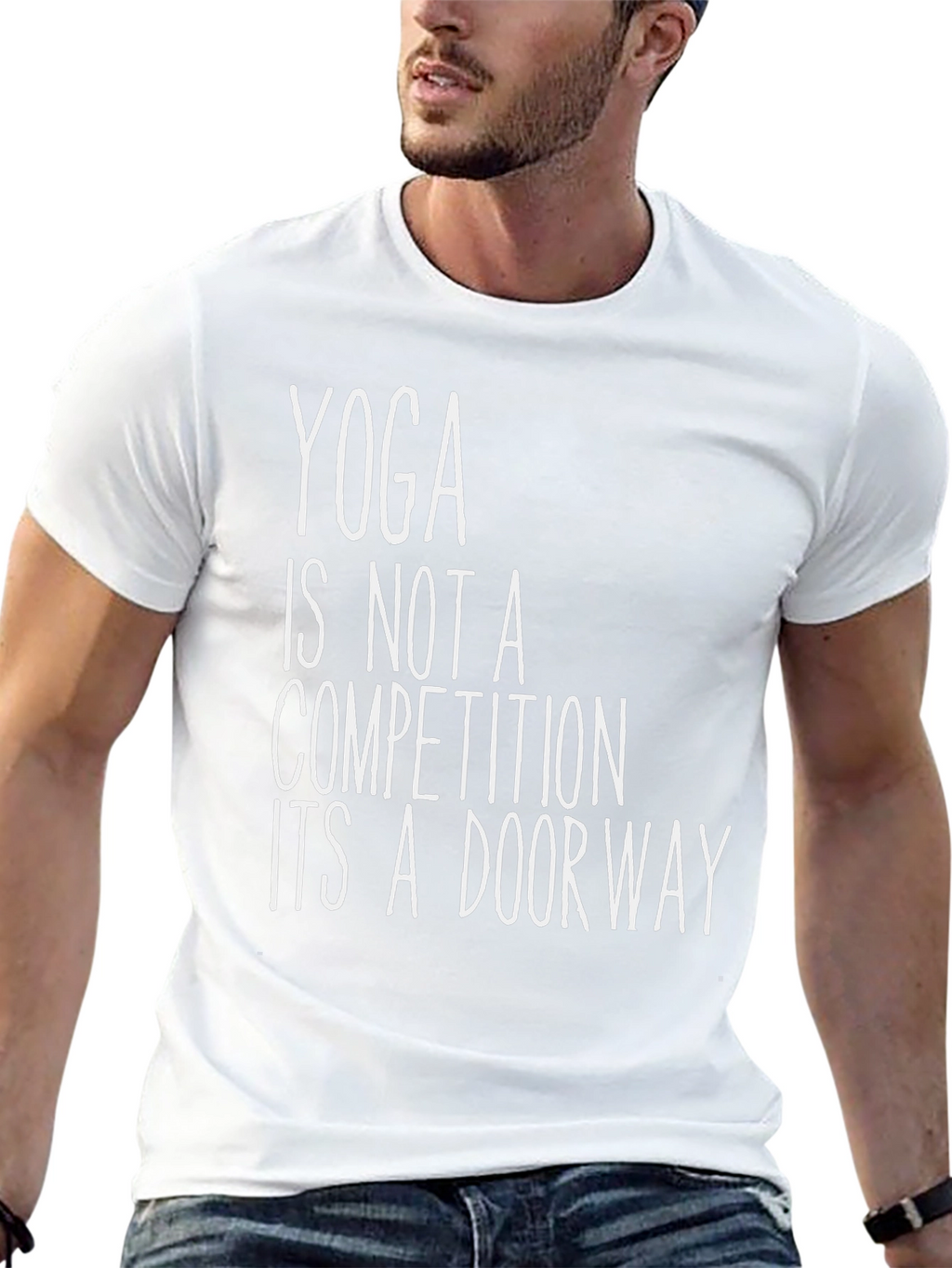Yoga is Not a Competition Black T-Shirt