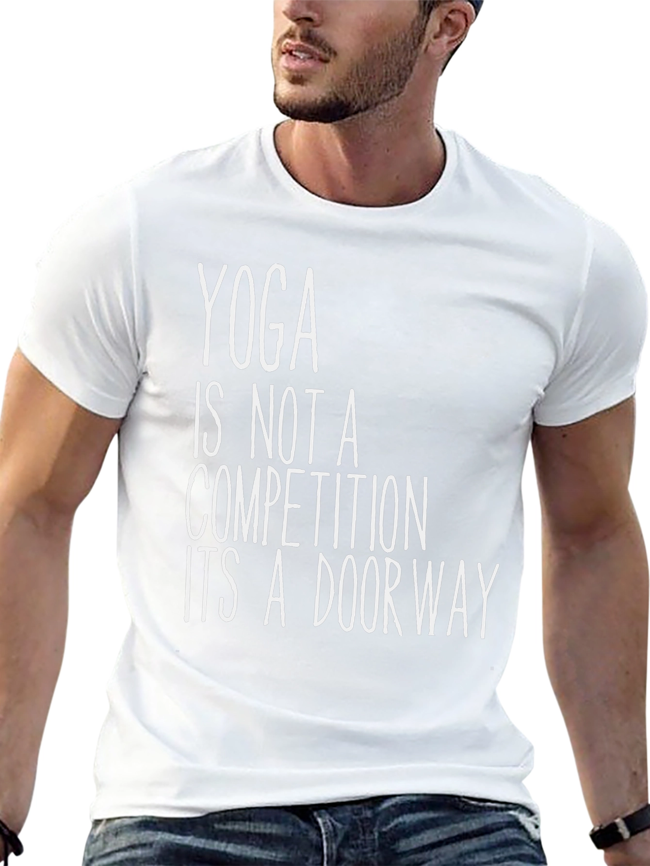 Yoga is Not a Competition Black T-Shirt