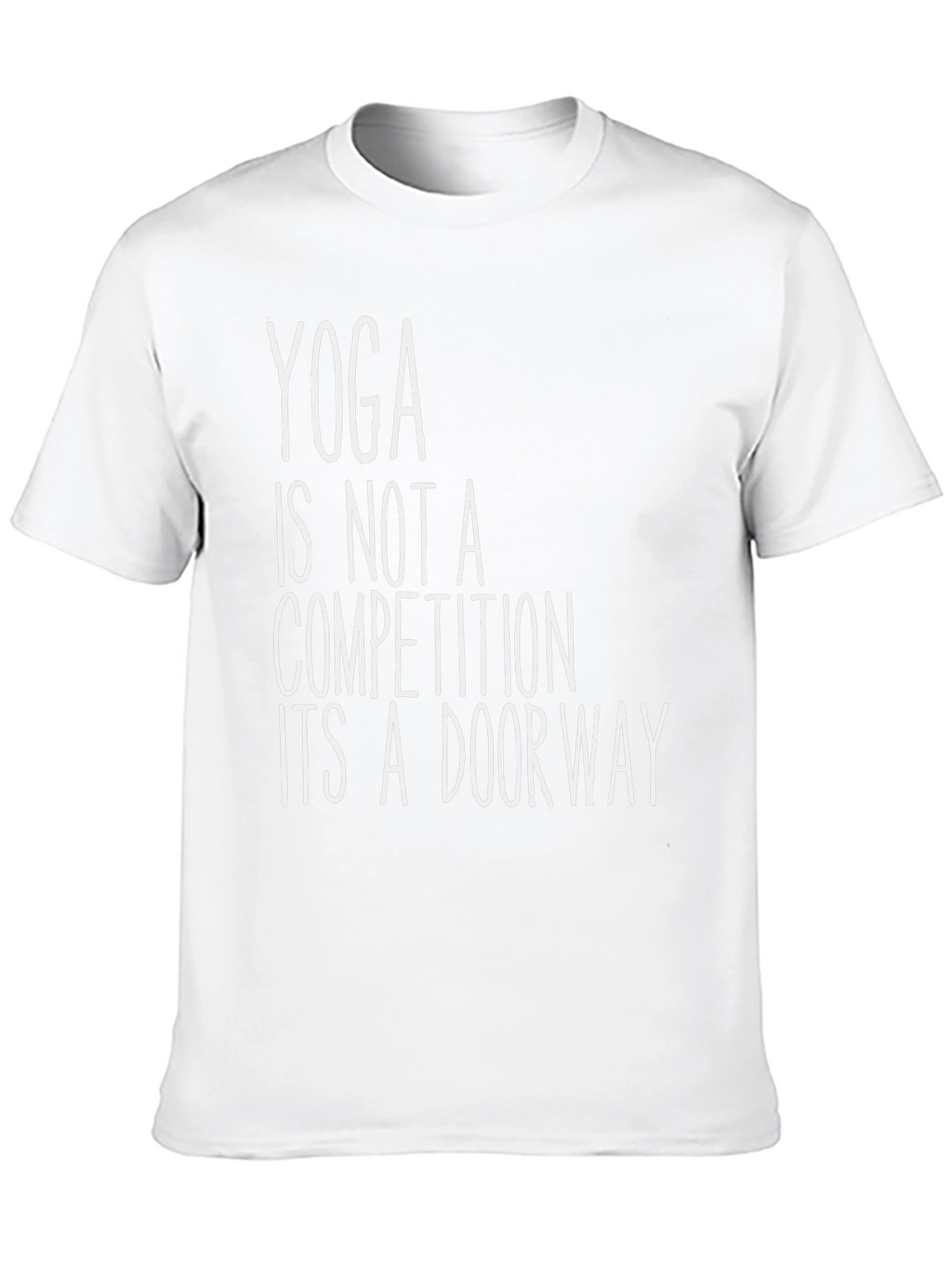 Yoga is Not a Competition Black T-Shirt