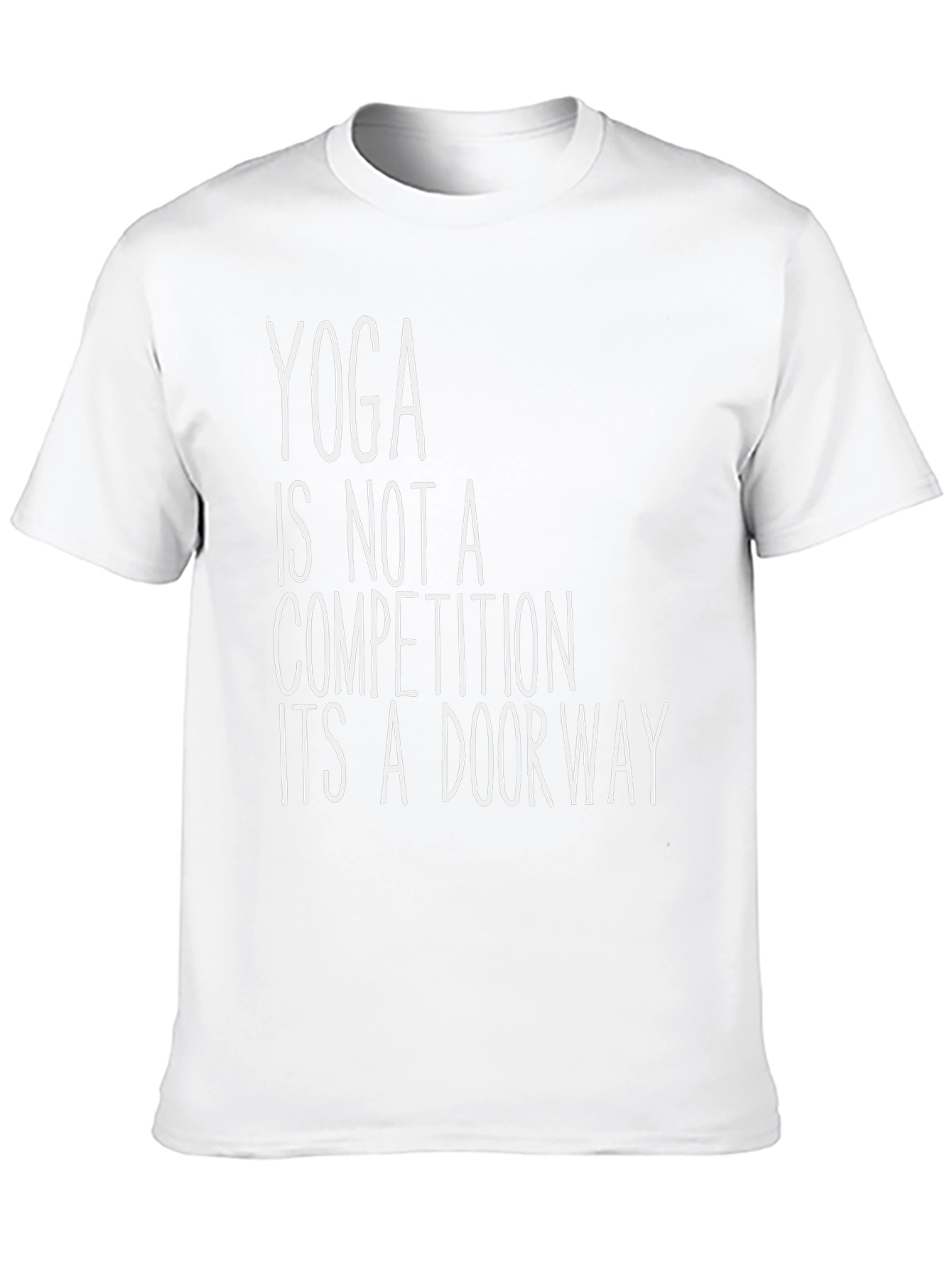 Yoga is Not a Competition Black T-Shirt