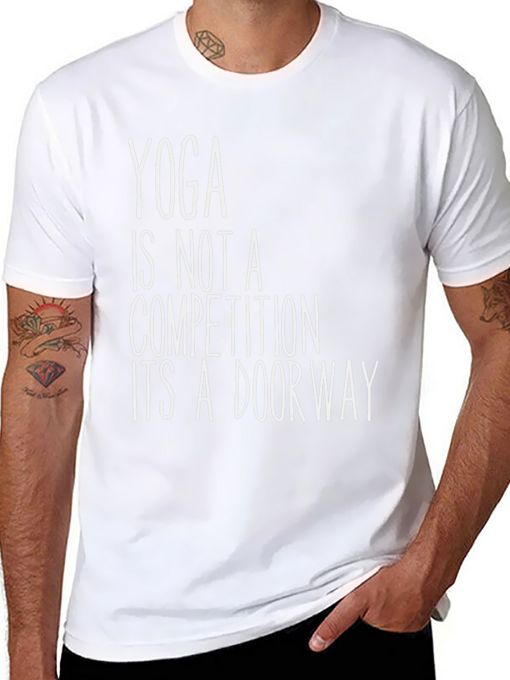Yoga is Not a Competition Black T-Shirt