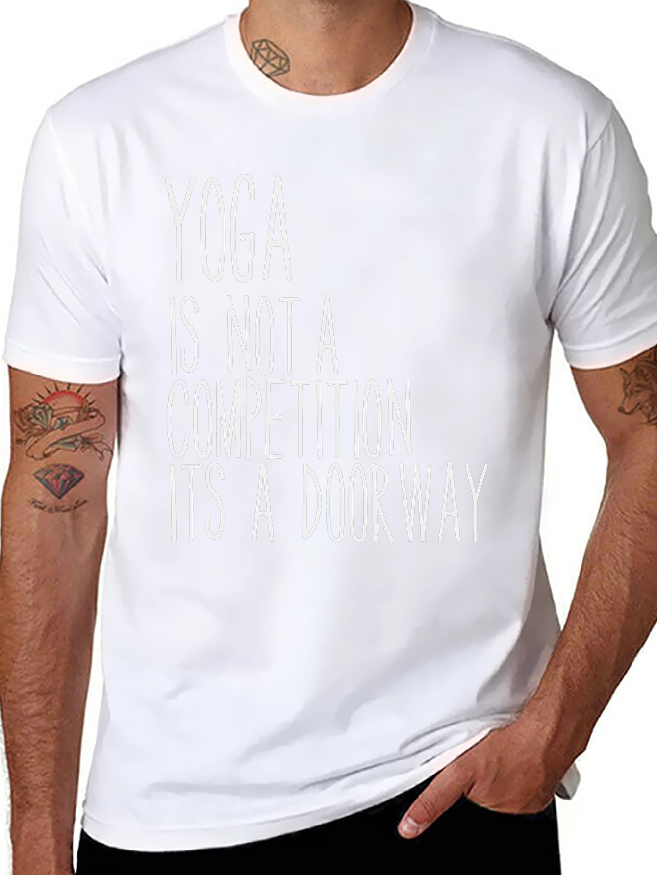 Yoga is Not a Competition Black T-Shirt