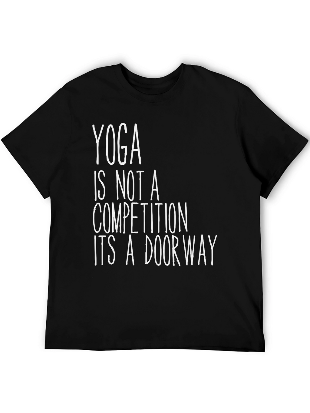 Yoga is Not a Competition Black T-Shirt