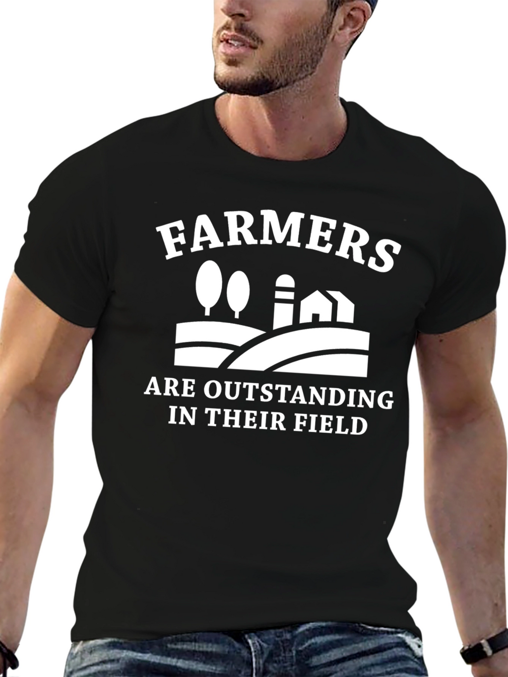Farmers Outstanding in Their Field Graphic Tee