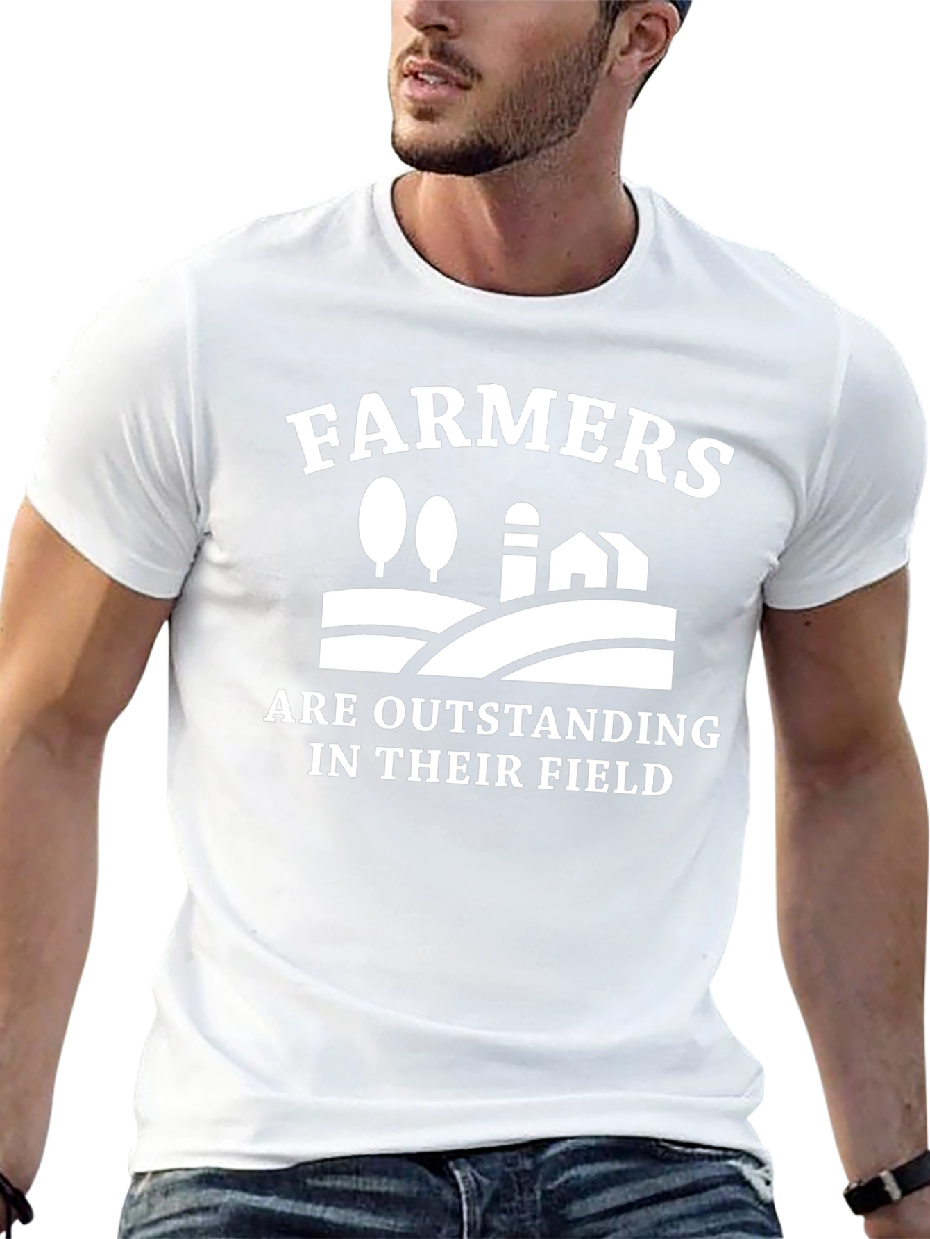 Farmers Outstanding in Their Field Graphic Tee