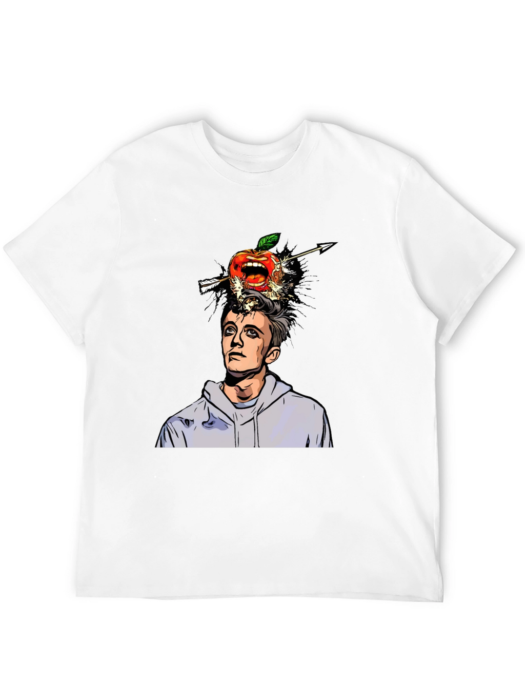 Arrow Through Apple Head Graphic Tee