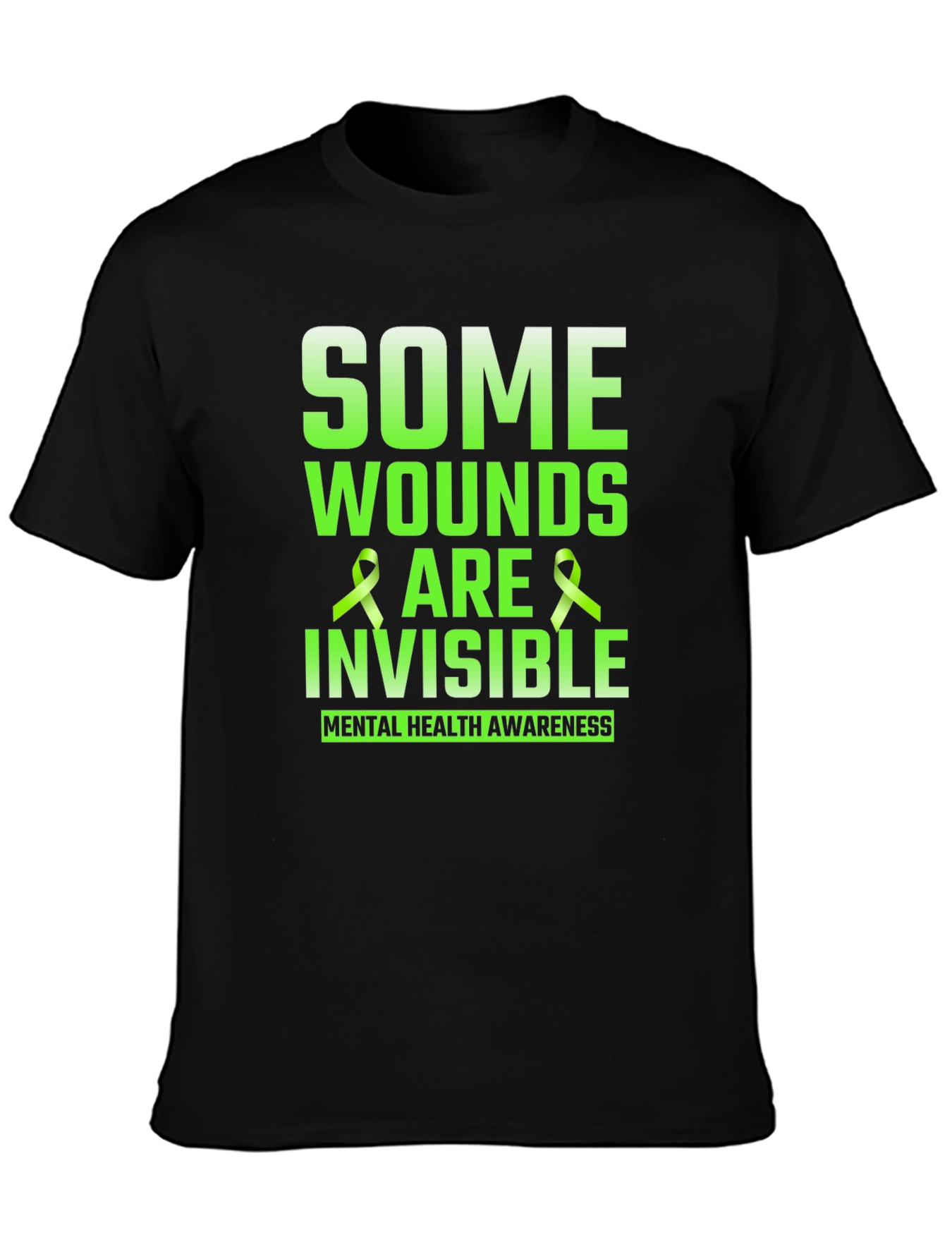 Mental Health Awareness T-Shirt - Some Wounds Are Invisible