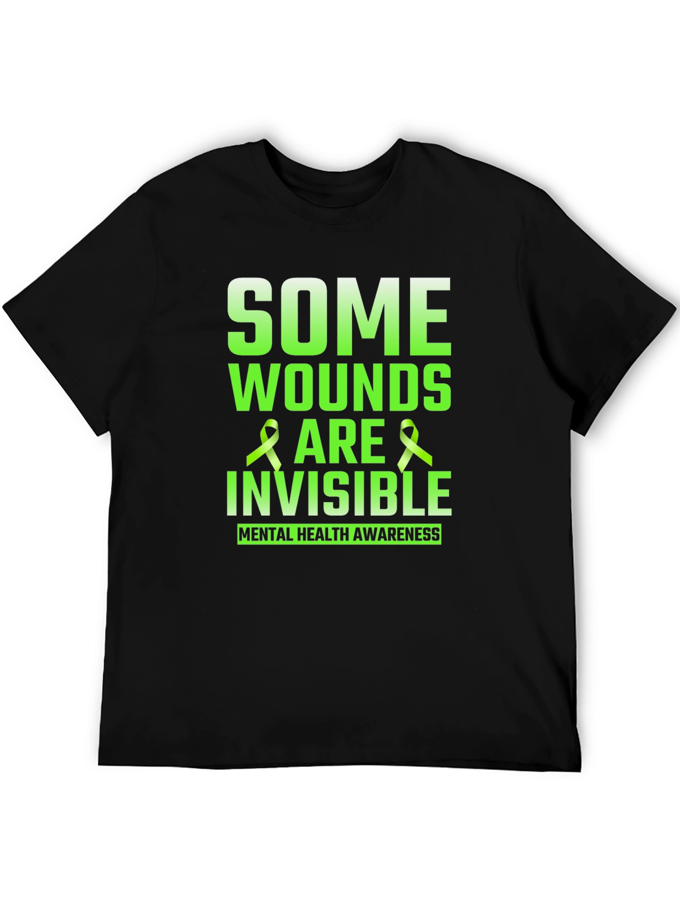 Mental Health Awareness T-Shirt - Some Wounds Are Invisible